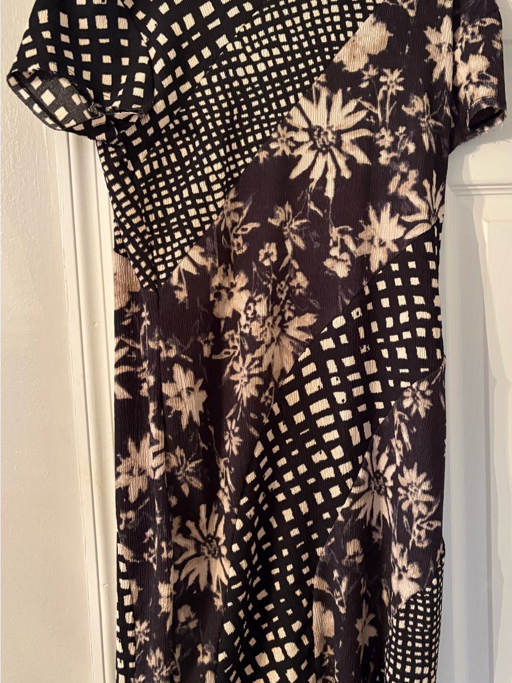 Urban Outfitters Black and Cream Mini Dress